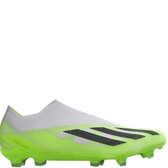 adidas Soccer Cleats Men’s 12.5 X CRAZYFAST.1 Laceless Firm Ground White GY7378